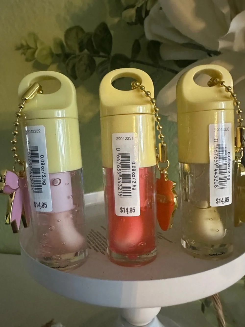NEW BBW LIP GLOSS TRIO W/ CUTE CHARMS